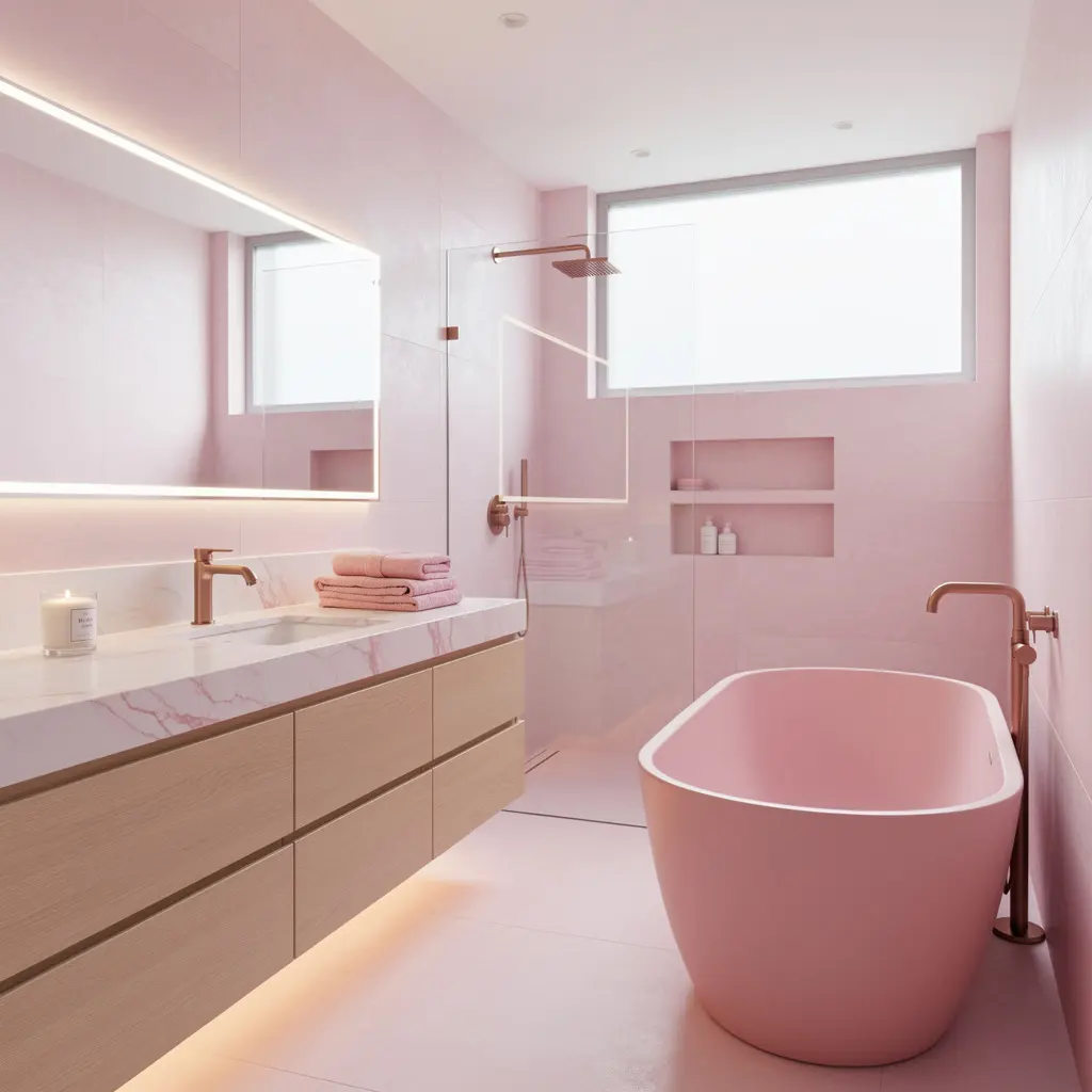 Pink Luxury Bathroom Ideas