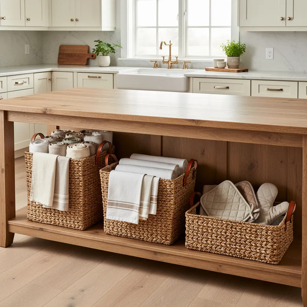 Luxury Farmhouse Kitchen Storage
