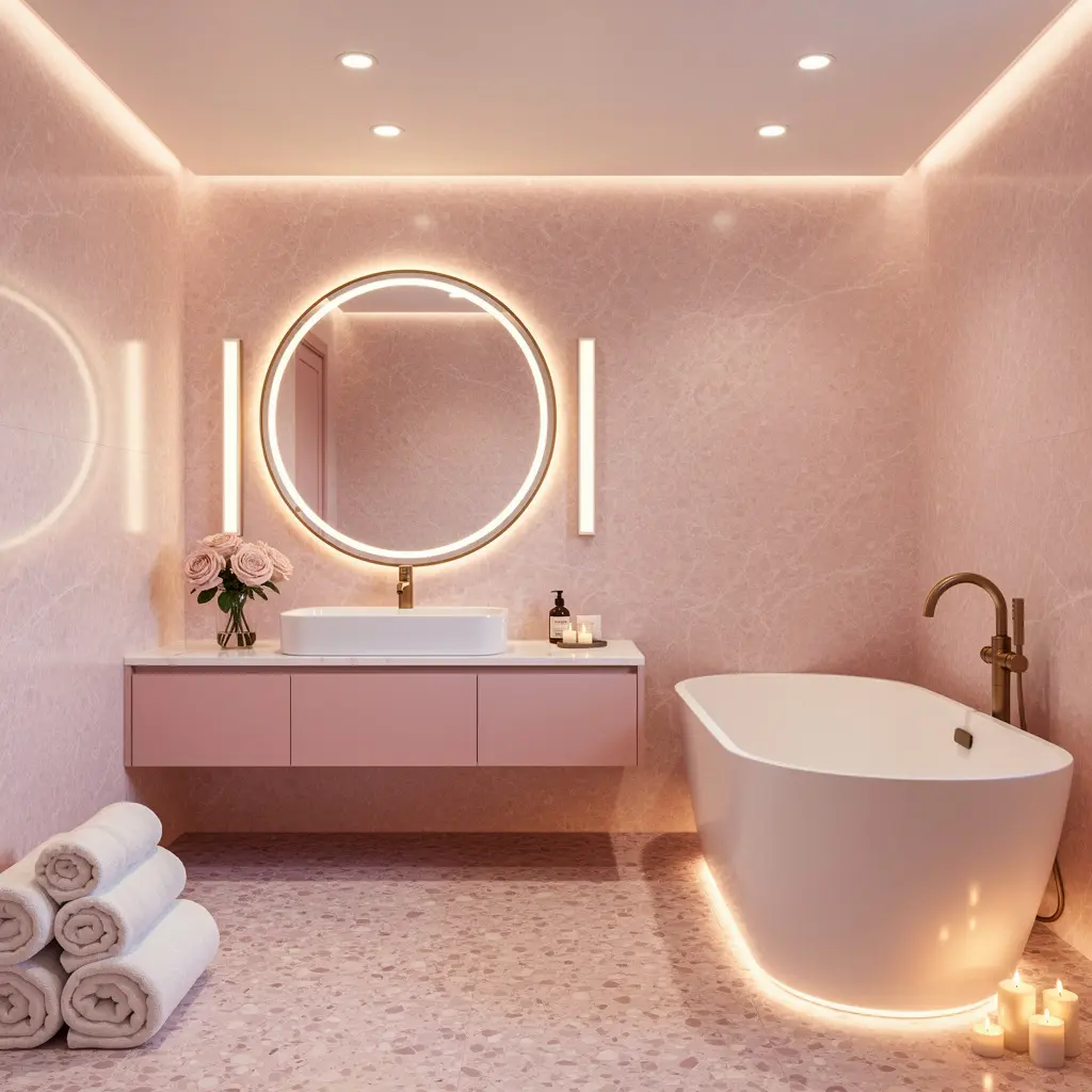 Pink Luxury Bathroom Ideas