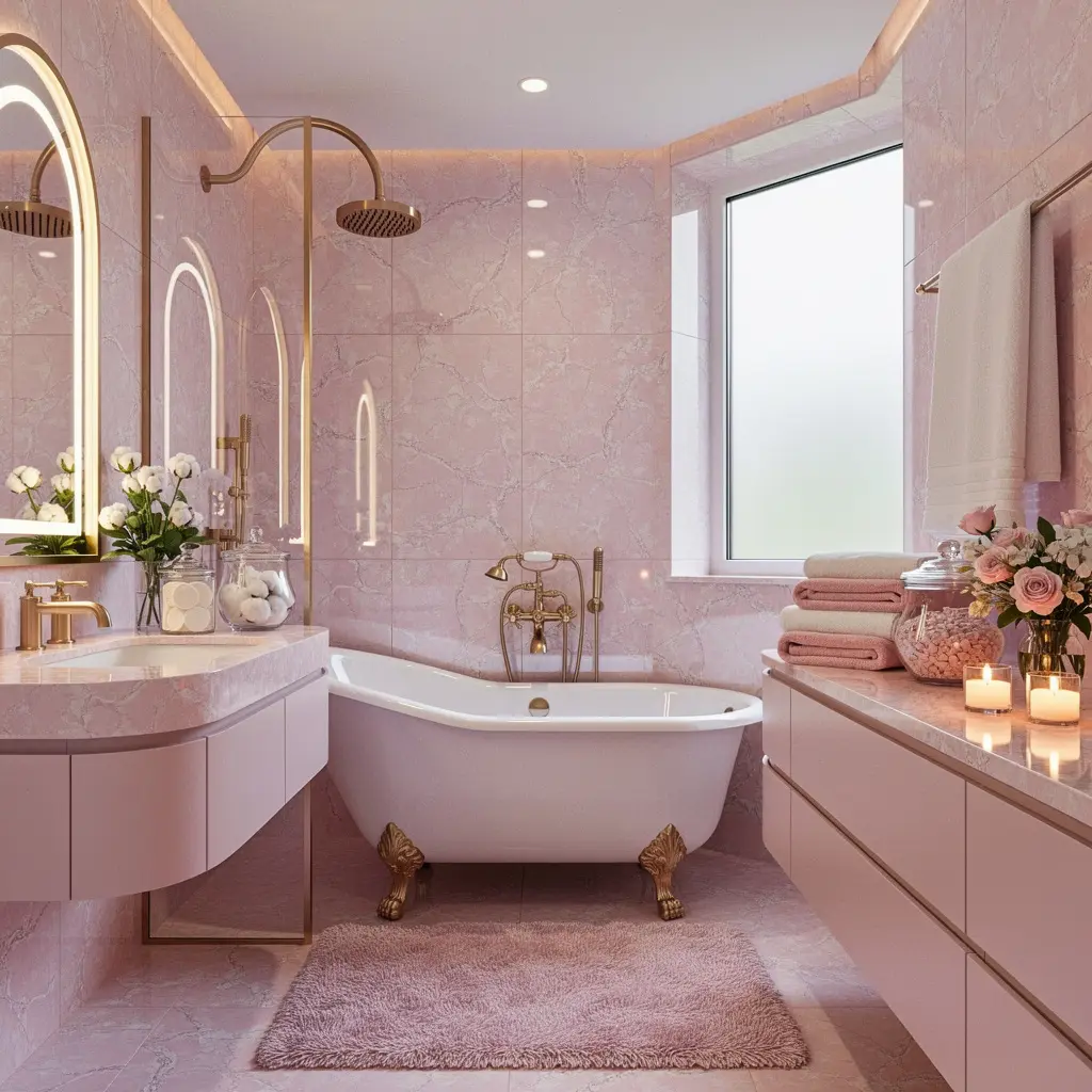 Pink Luxury Bathroom Ideas