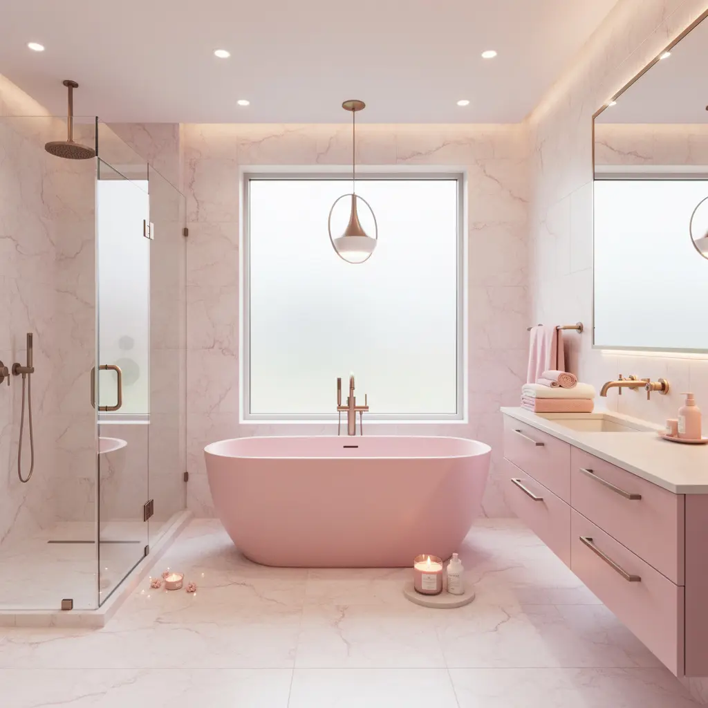 Pink Luxury Bathroom Ideas