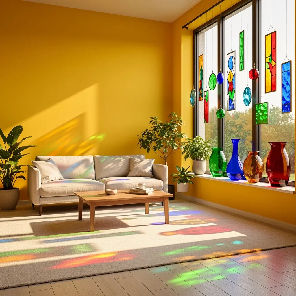 Sunlit Yellow Living Room