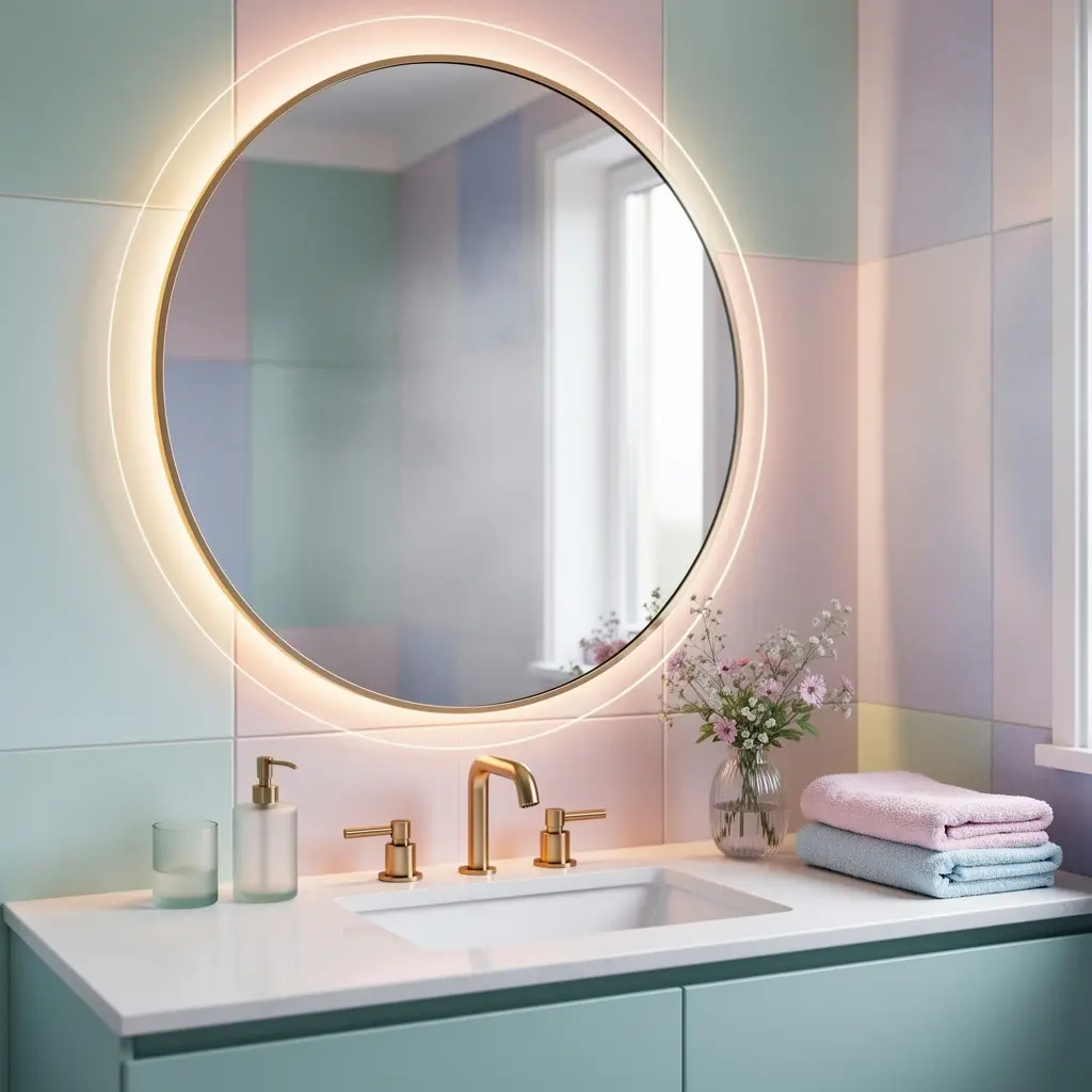 Dreamy Pastel Bathroom Decor