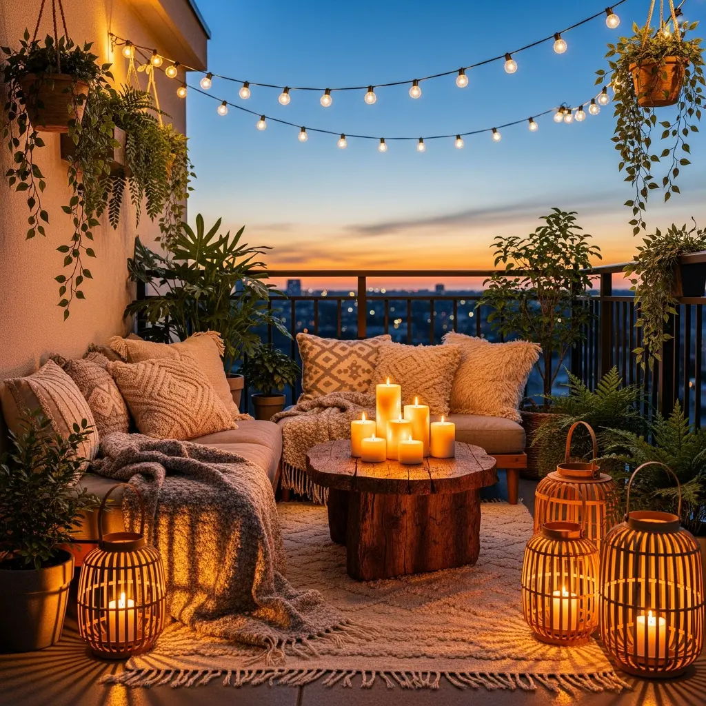 Cozy Boho Balcony