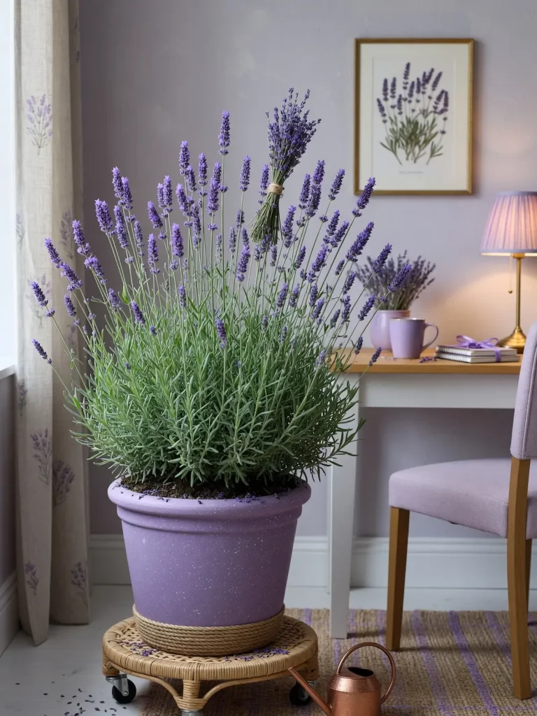 Lavender Home Office
