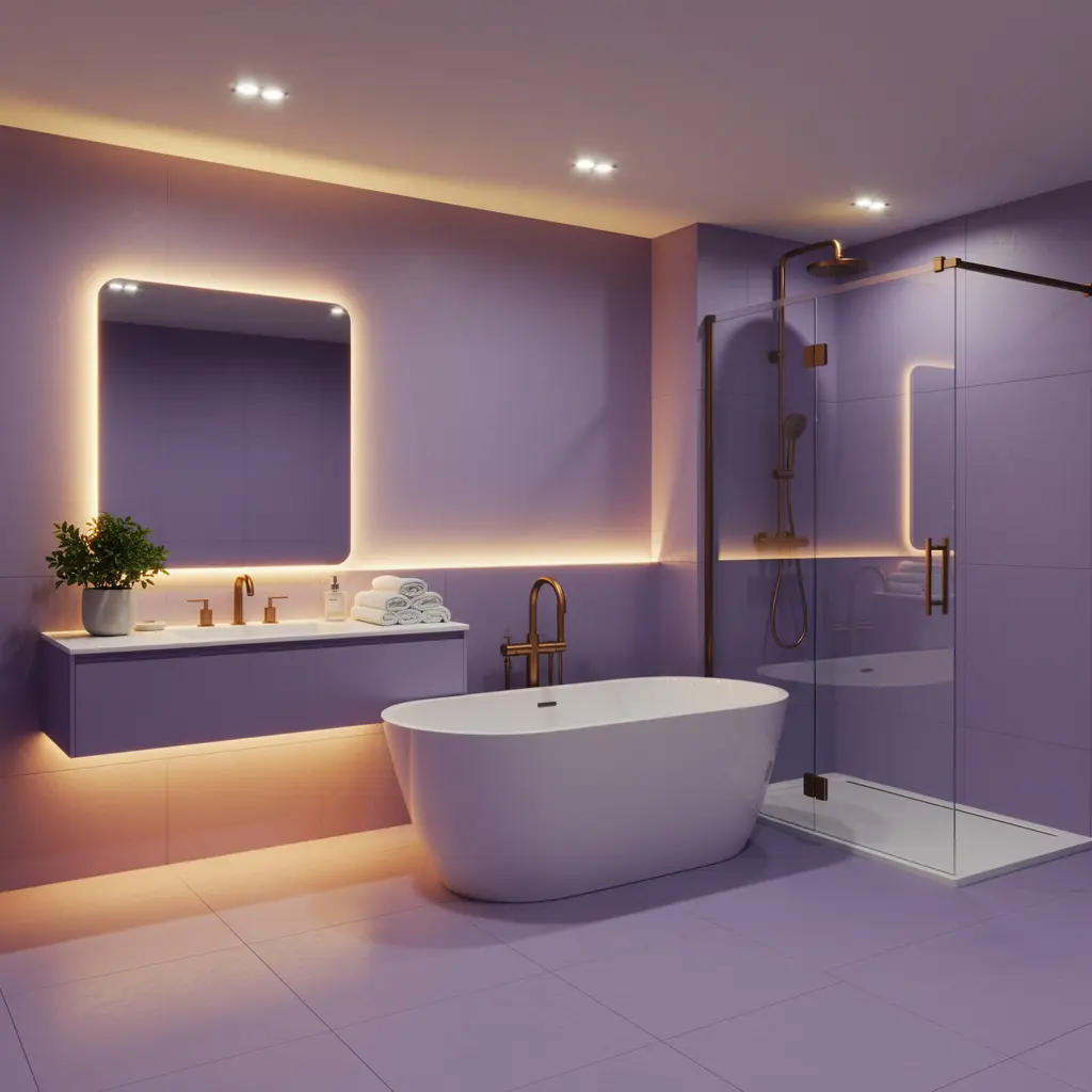 Lavender Bathroom