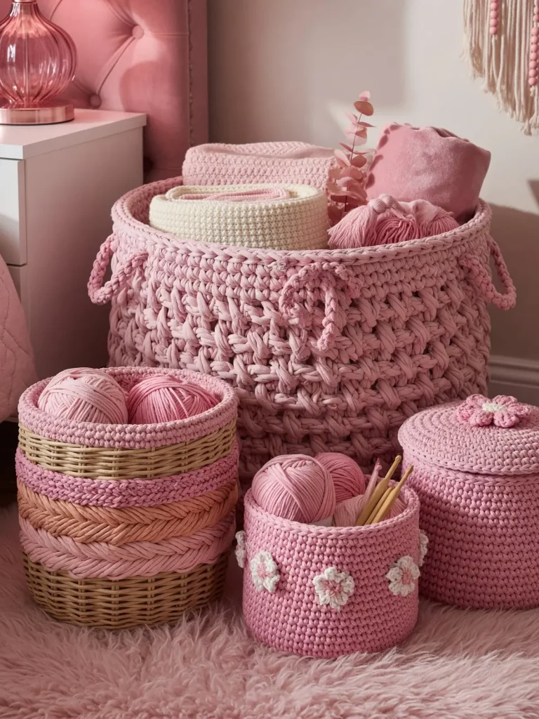 Luxury Pink Crochet Bedroom