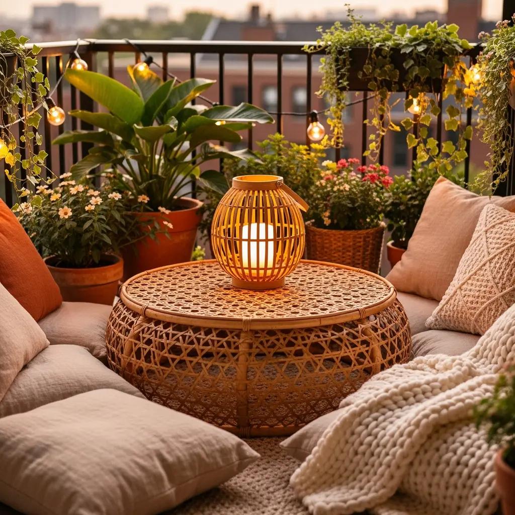 Cozy Boho Balcony