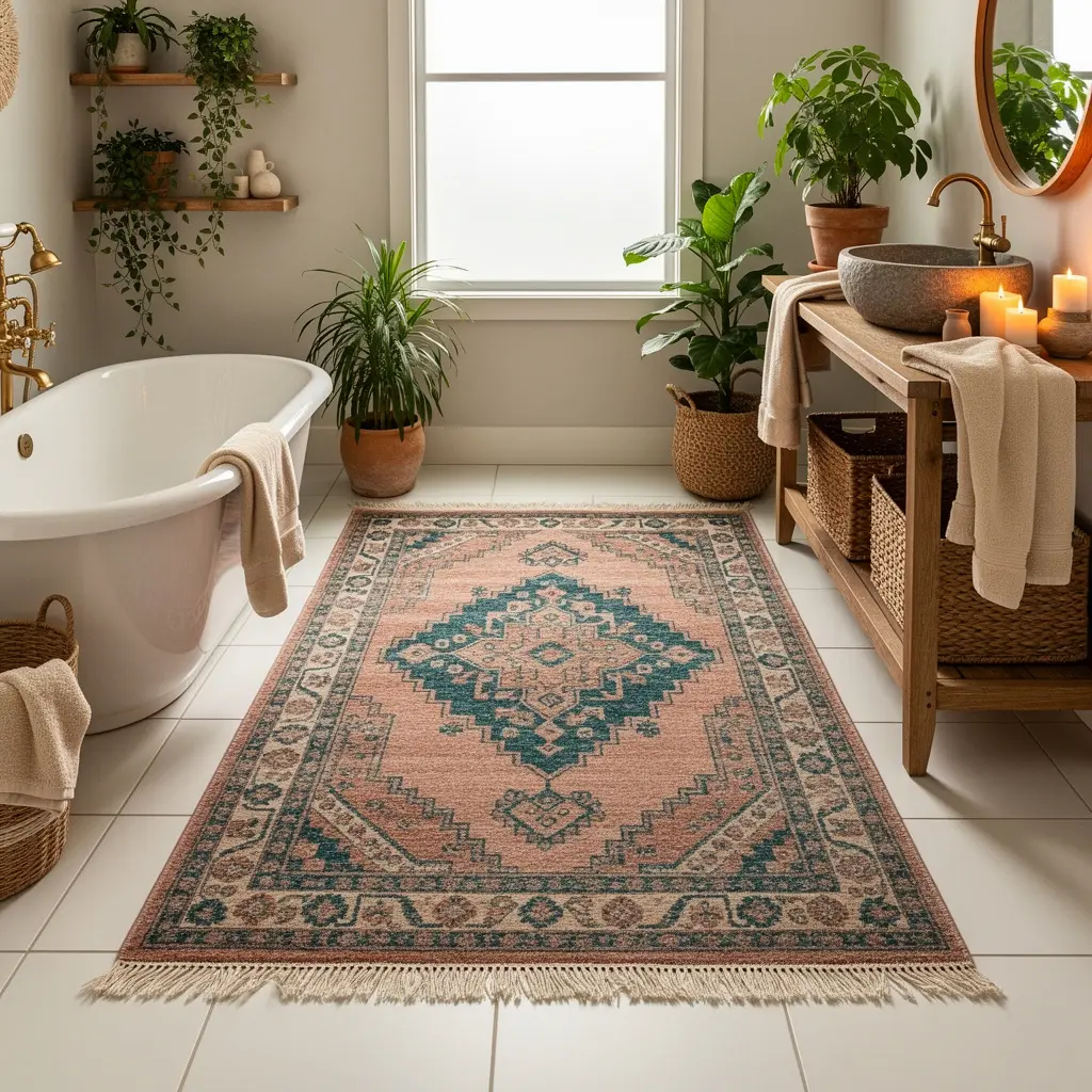 Cozy Boho Bathroom
