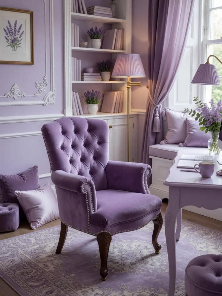 Lavender Home Office