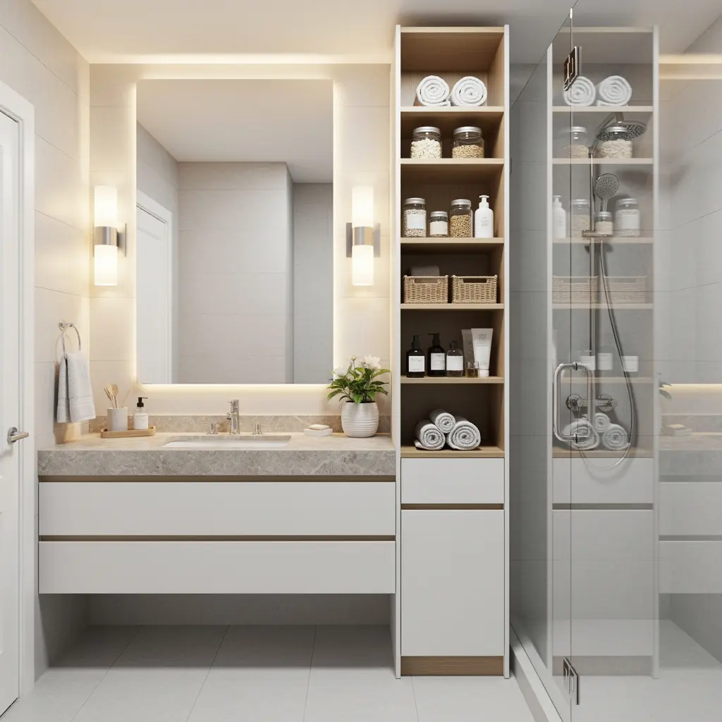 Luxury Small Bathroom Organization