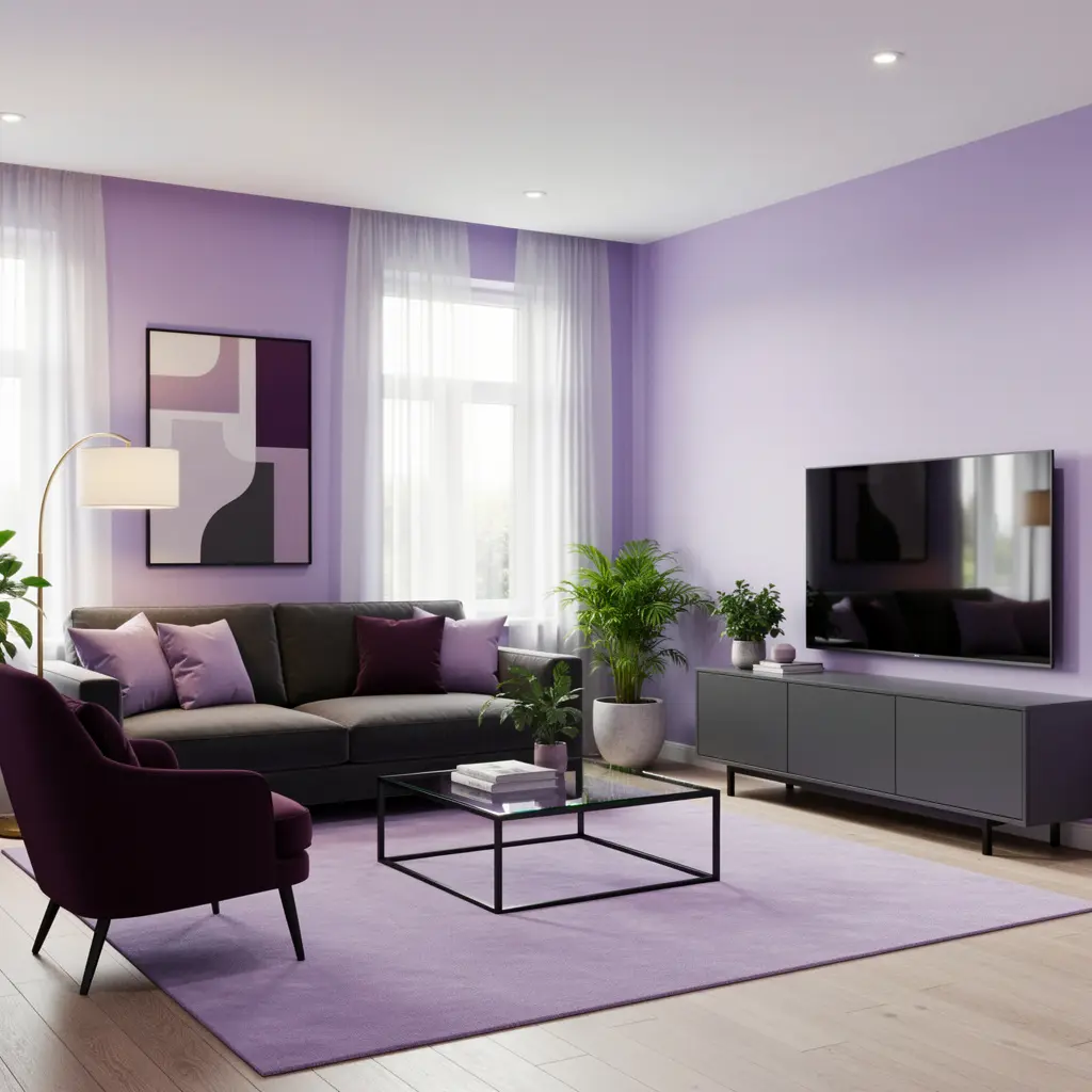 Lavender Living Room