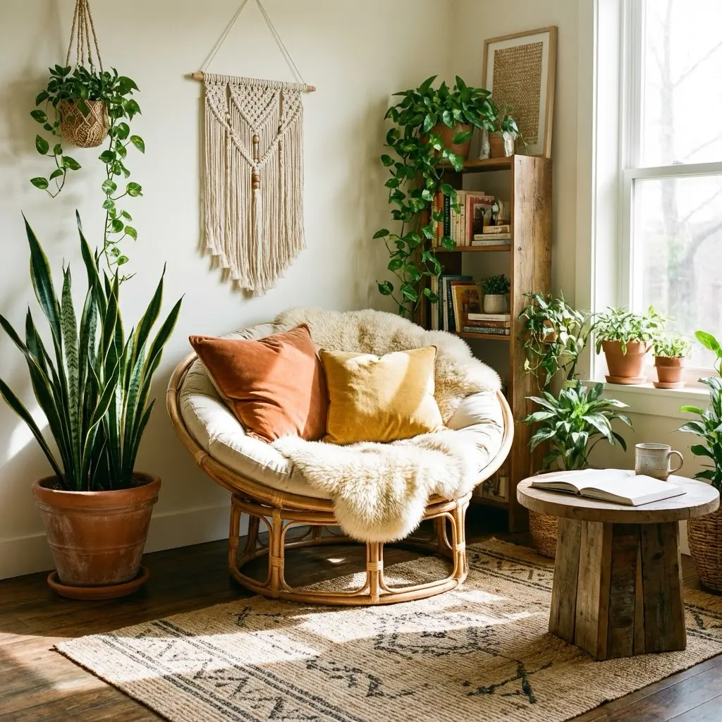 Cozy Boho Reading Nook