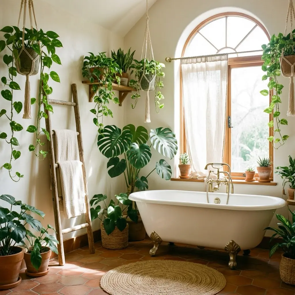 Cozy Boho Bathroom