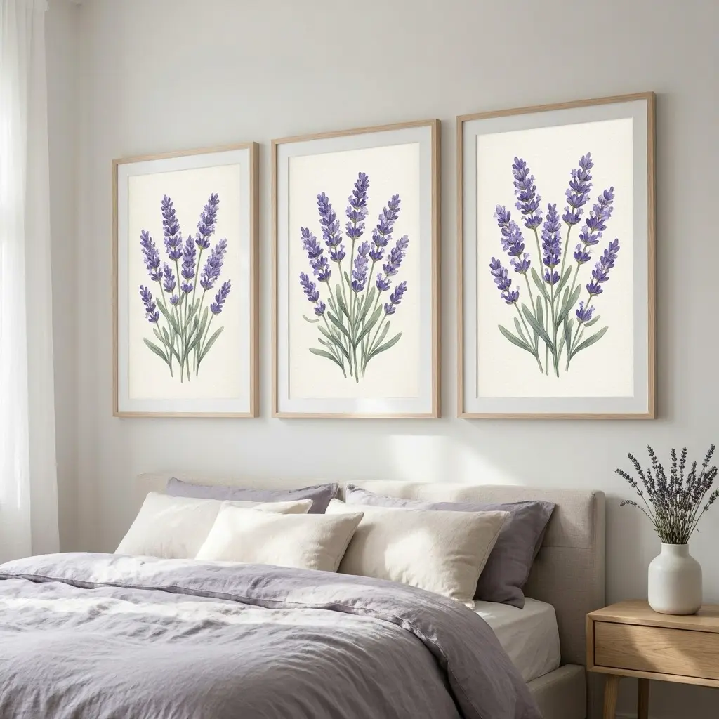 Lavender Bedroom Wall Decor