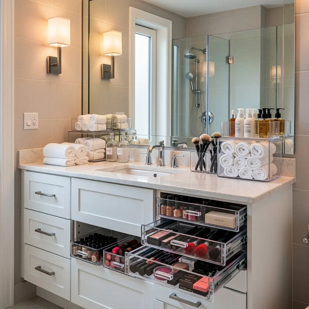 Luxury Small Bathroom Organization