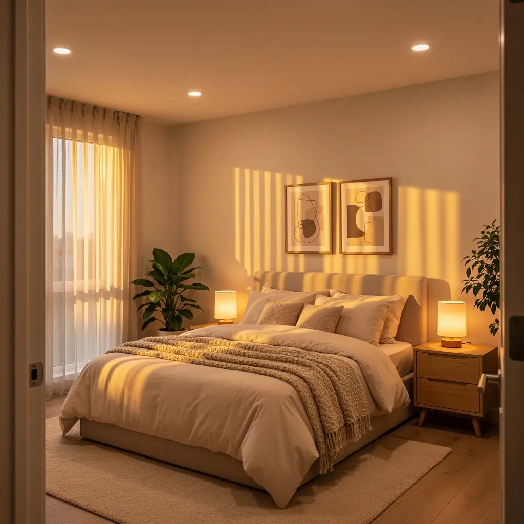 Golden Hour Bedroom Aesthetic