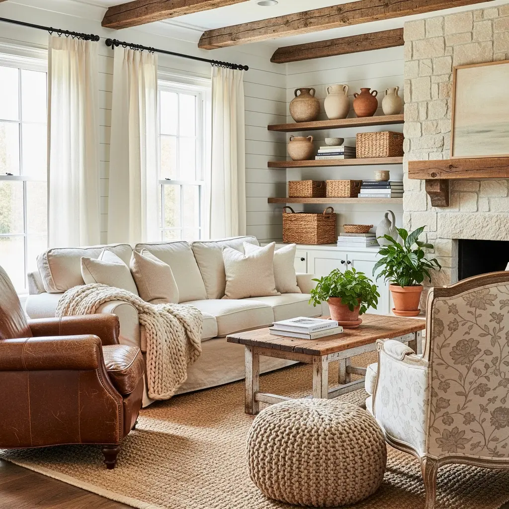 Rustic Farmhouse Living Room
