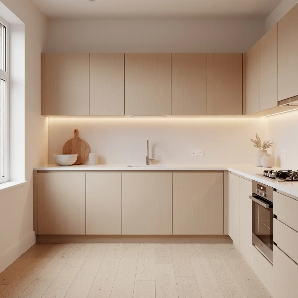 Warm Minimalist Japandi Kitchen