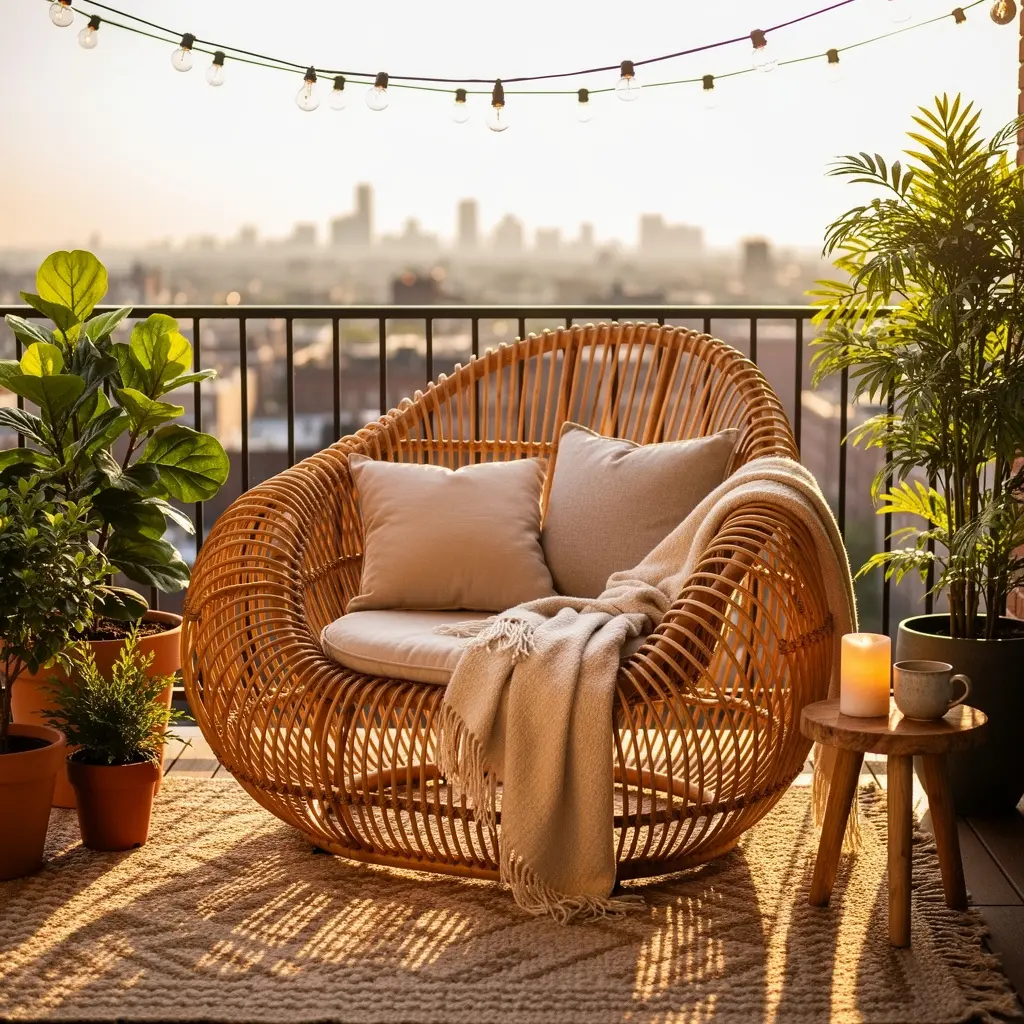 Cozy Boho Balcony