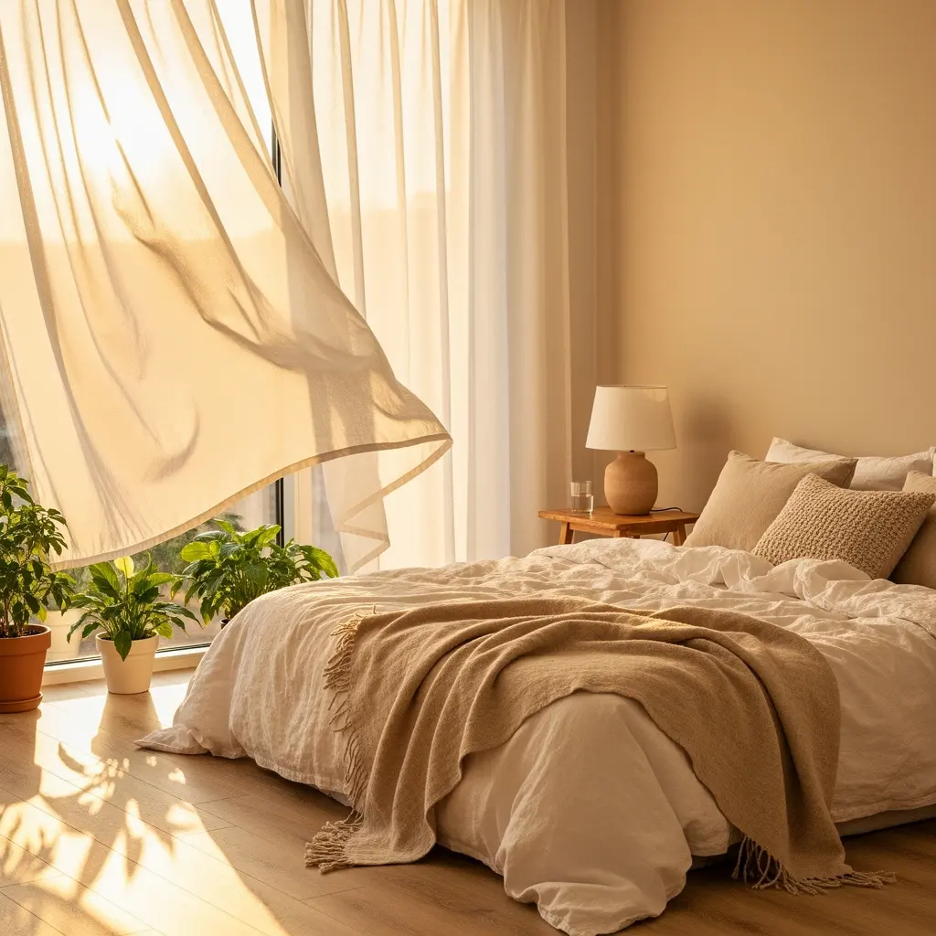 Sunlit Cozy Bedroom Aesthetic