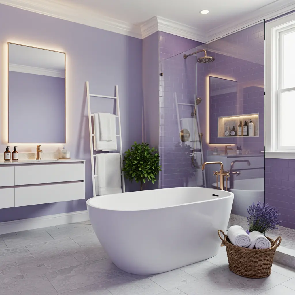 Lavender Bathroom