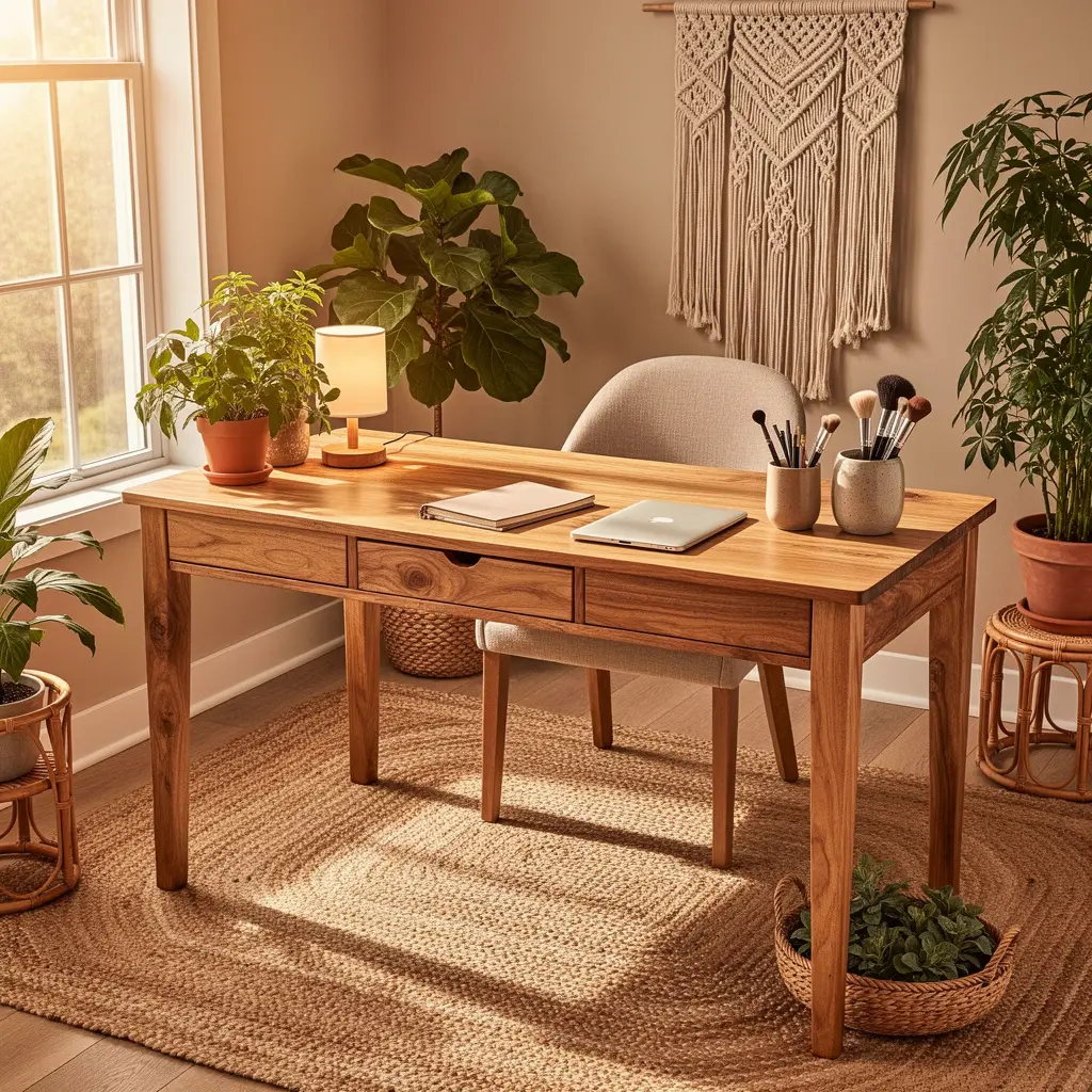 Cozy Boho Home Office