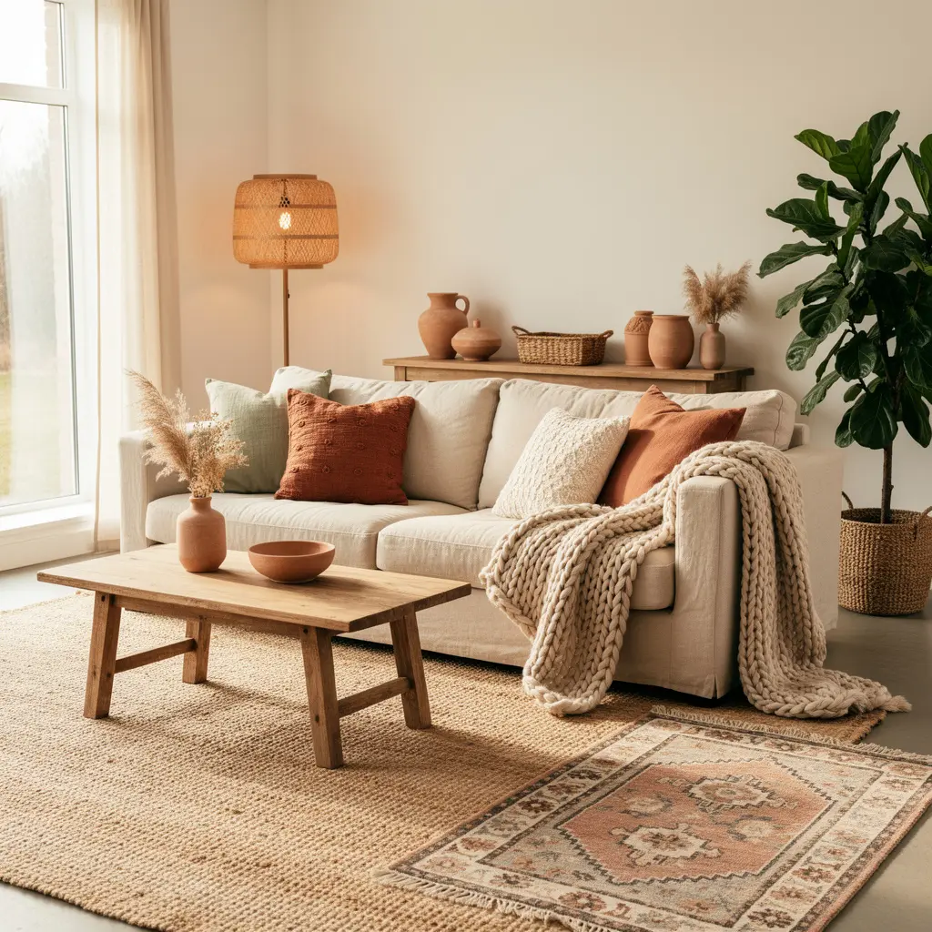Cozy Boho Living Room
