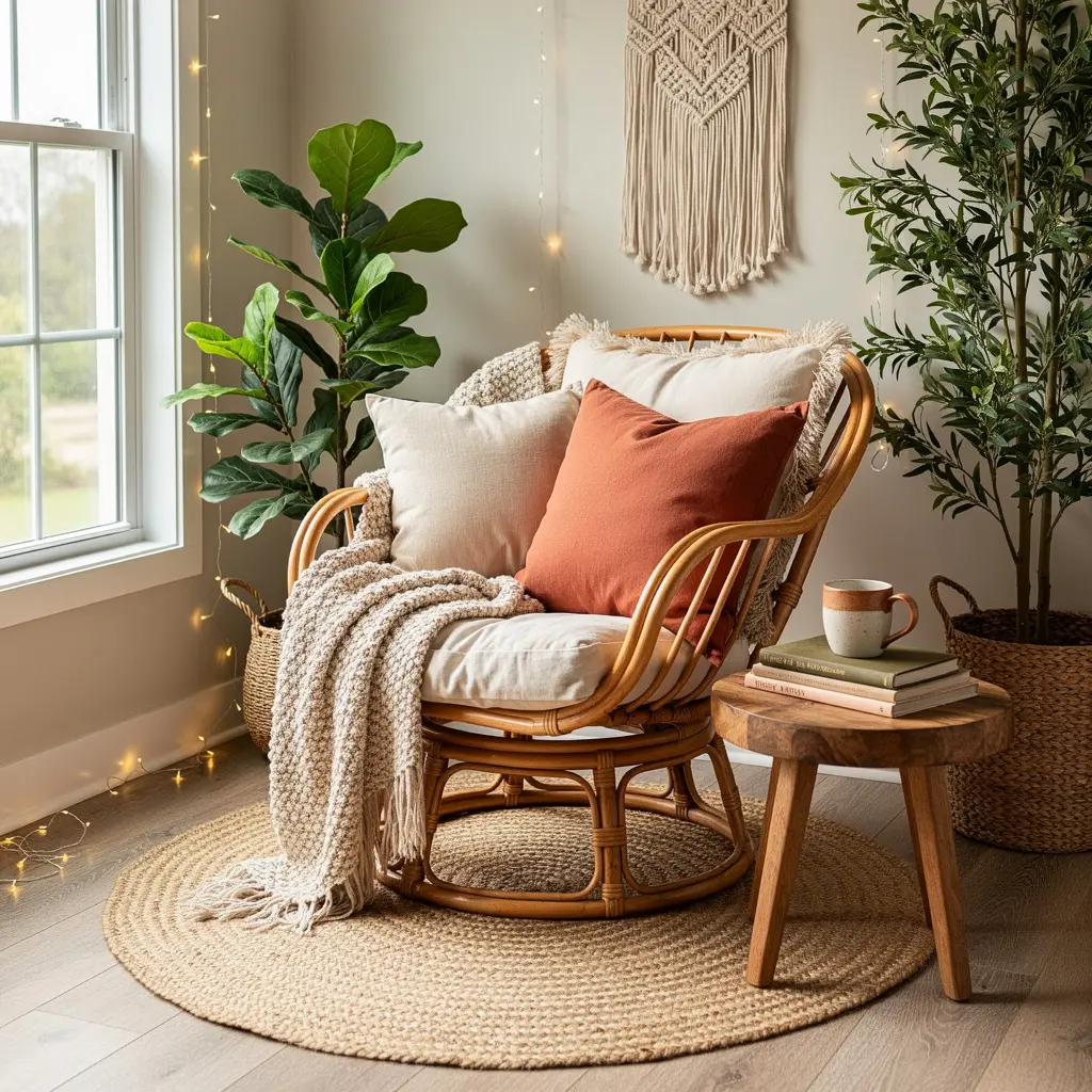 Cozy Boho Reading Nook