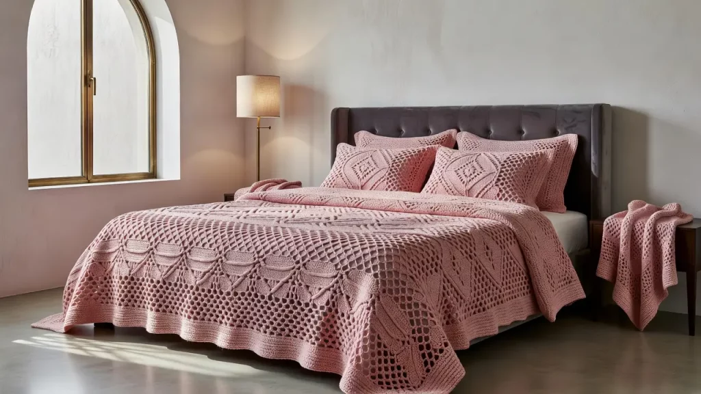 Luxury Pink Crochet Bedroom