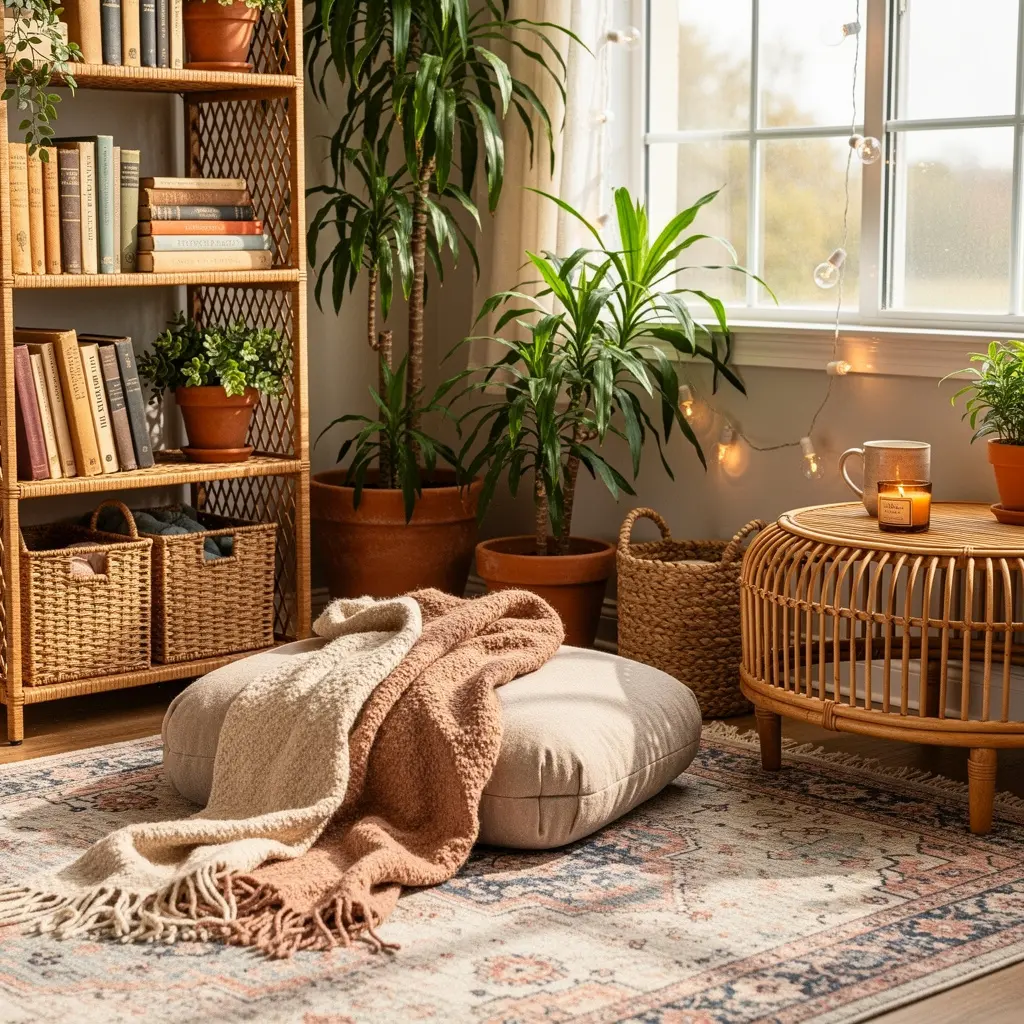 Cozy Boho Reading Nook
