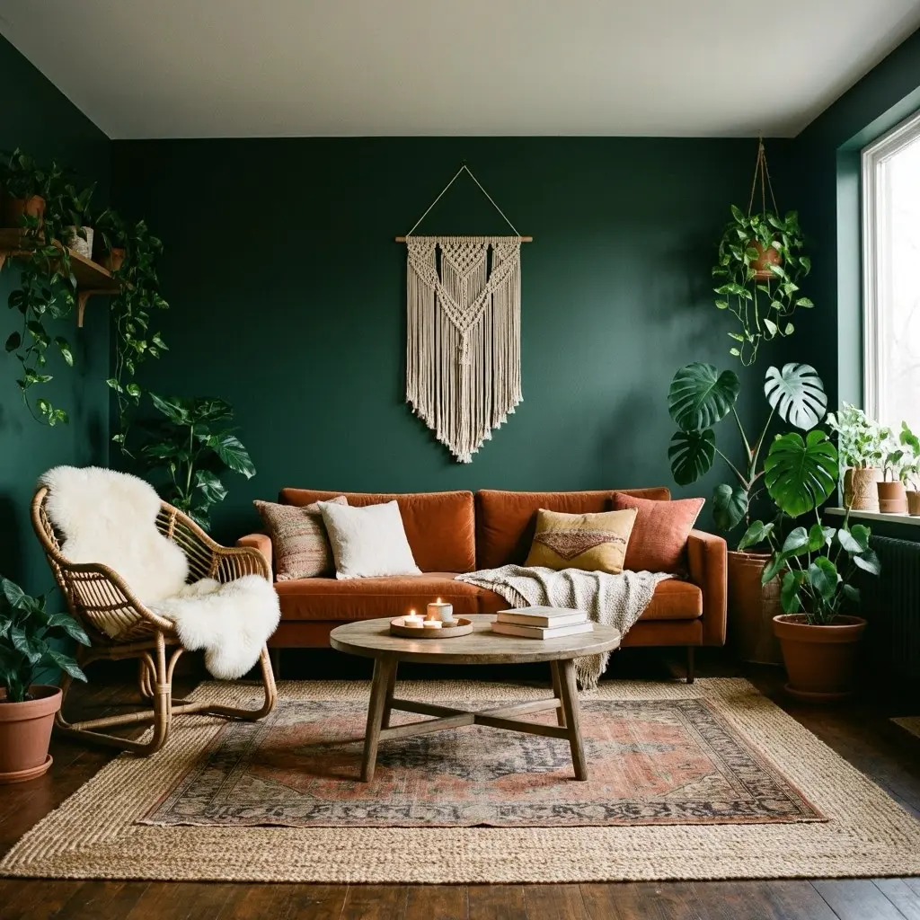 Cozy Boho Living Room