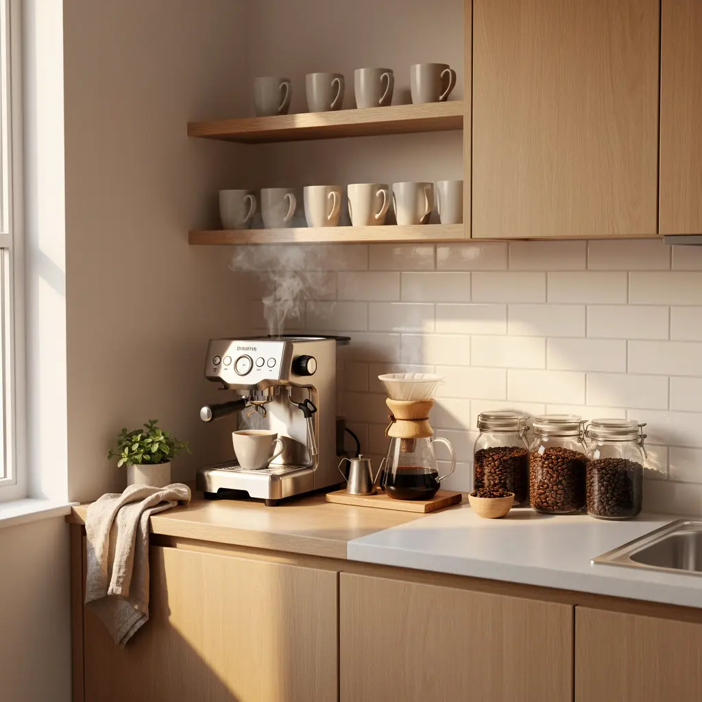 Cozy Kitchen Morning Setup