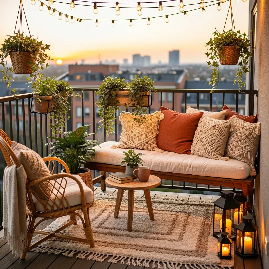 Cozy Boho Balcony