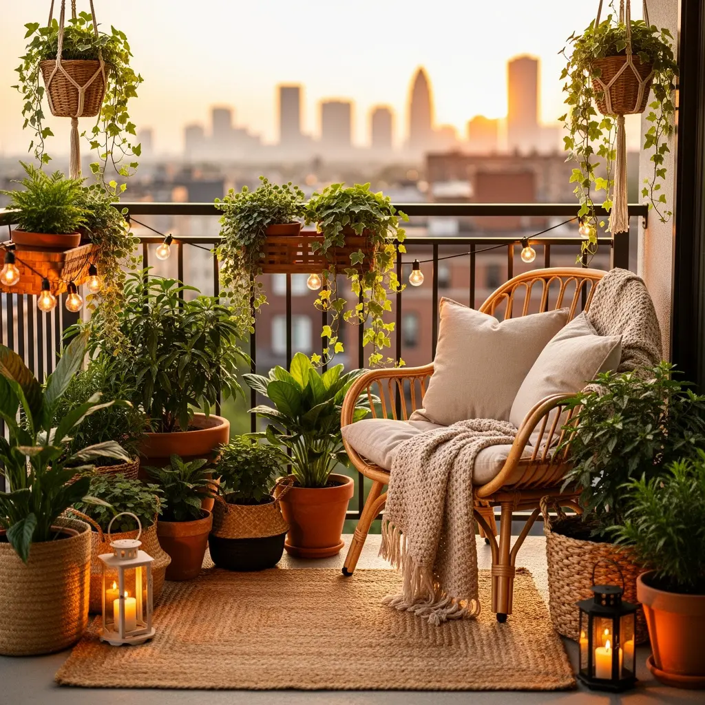 Cozy Boho Balcony