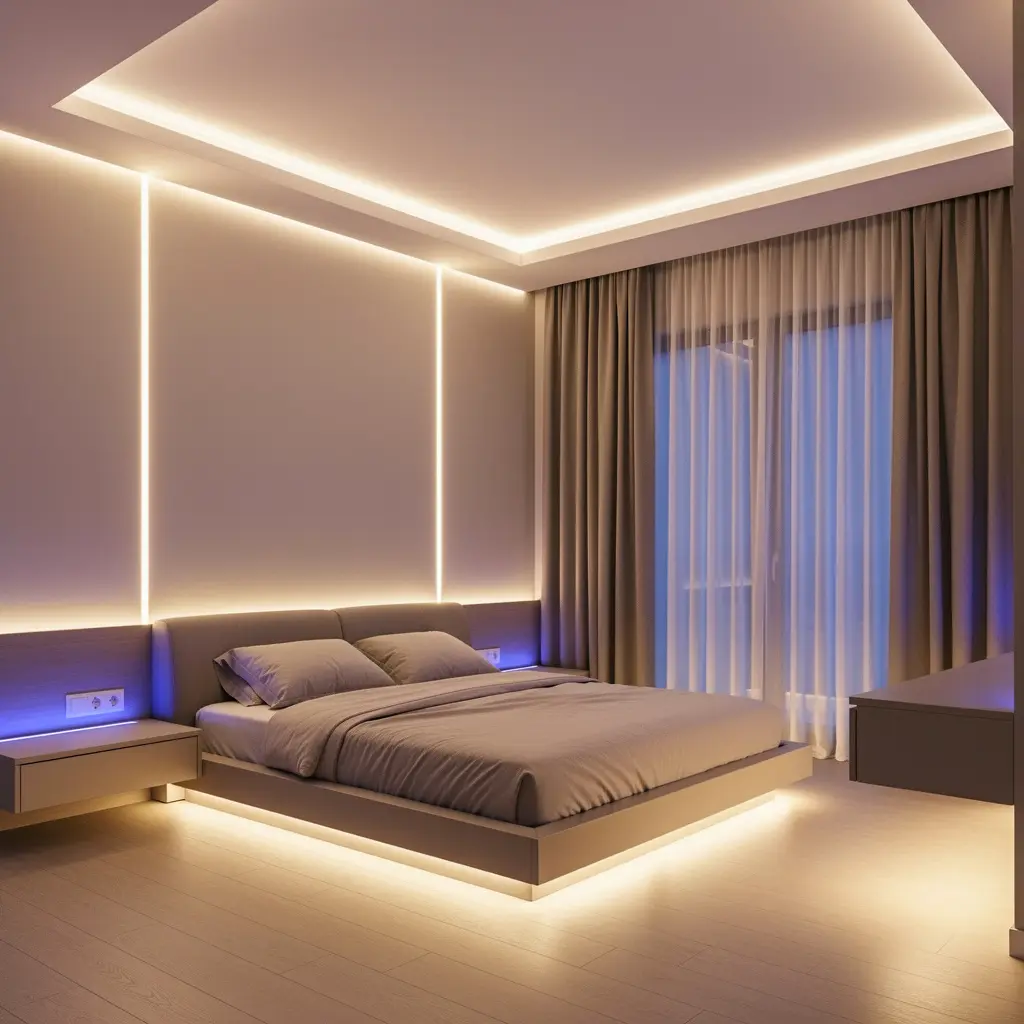 Modern LED Bedroom