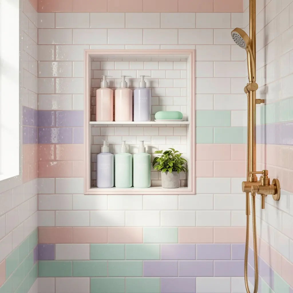 Dreamy Pastel Bathroom Decor