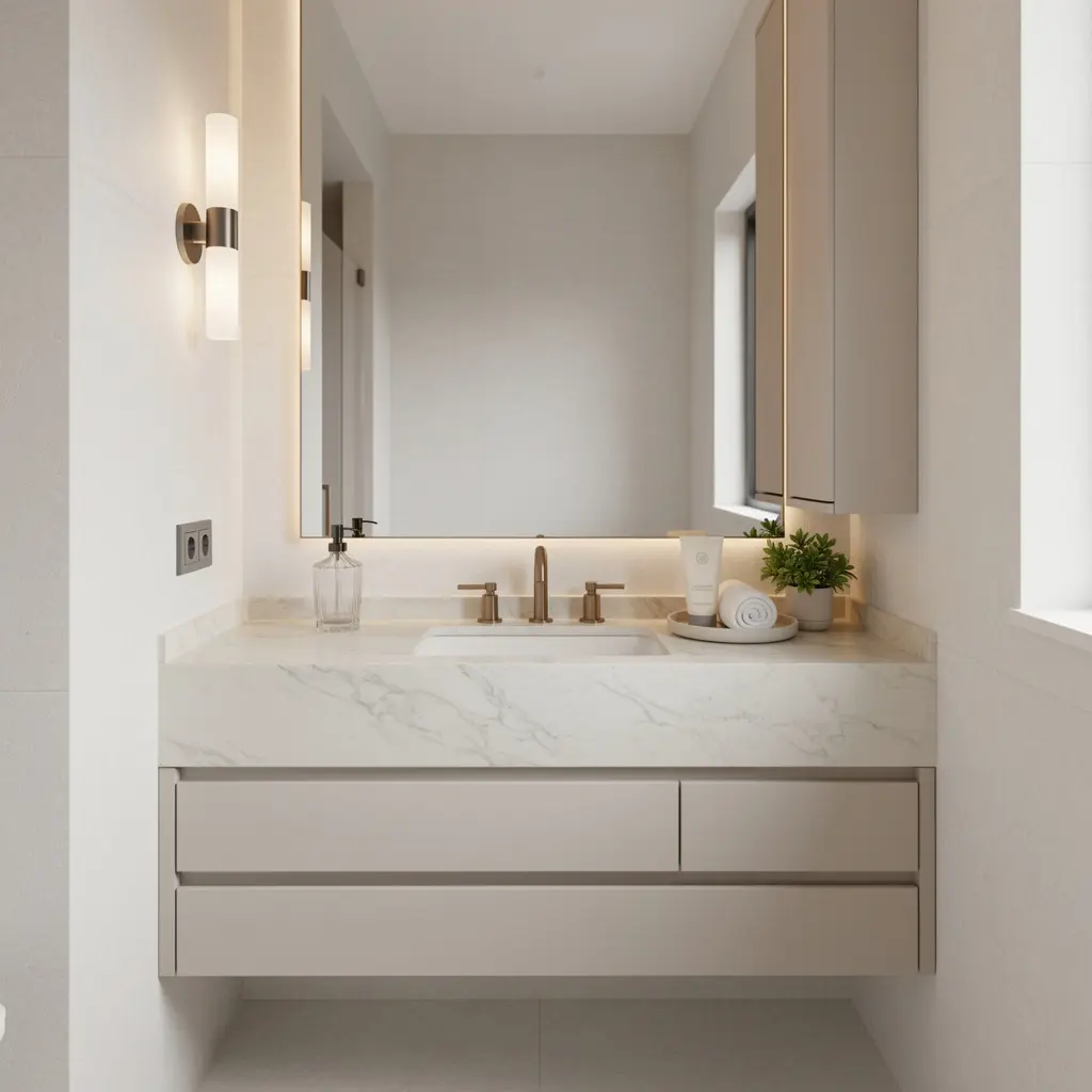 Luxury Small Bathroom Organization