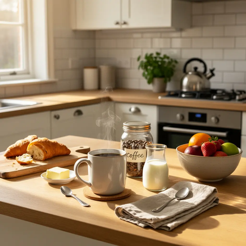 Cozy Kitchen Morning Setup