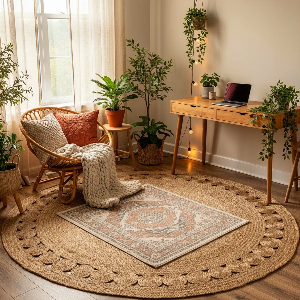 Cozy Boho Home Office
