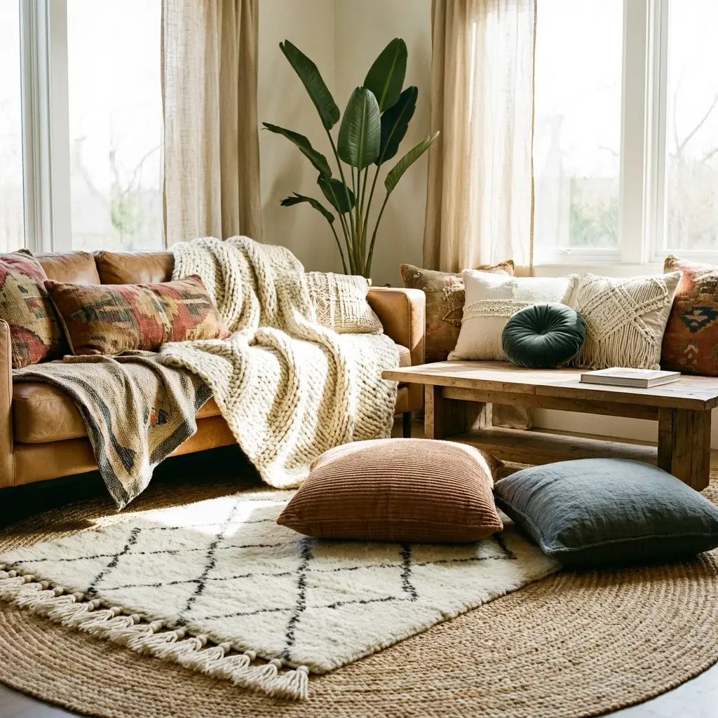 Cozy Boho Living Room