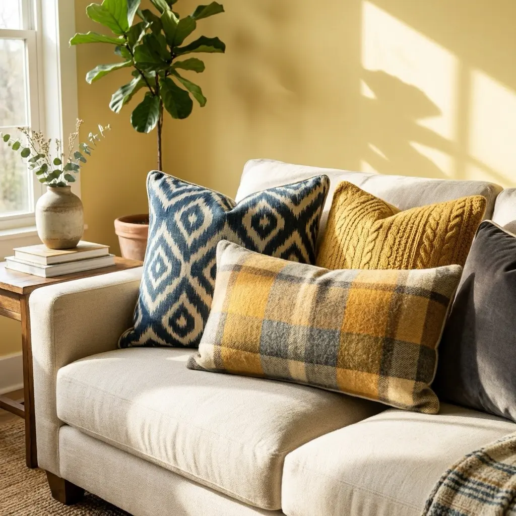 Sunlit Yellow Living Room