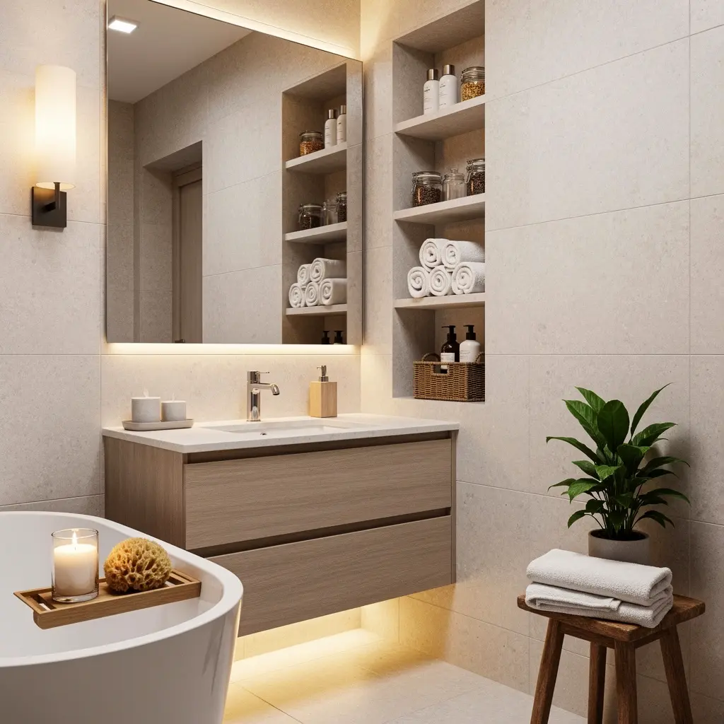 Luxury Small Bathroom Organization