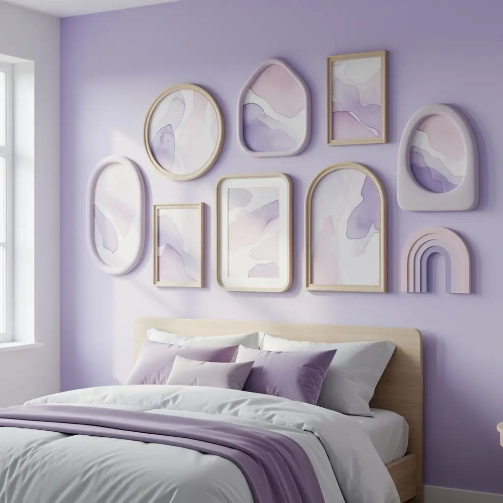 Lavender Bedroom Wall Decor