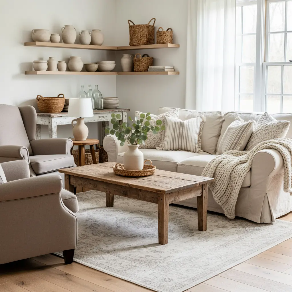 Rustic Farmhouse Living Room
