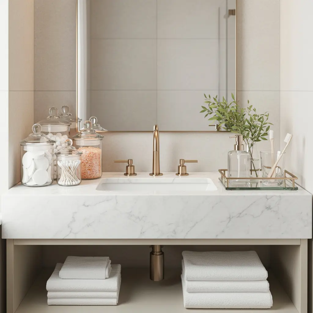 Luxury Small Bathroom Organization