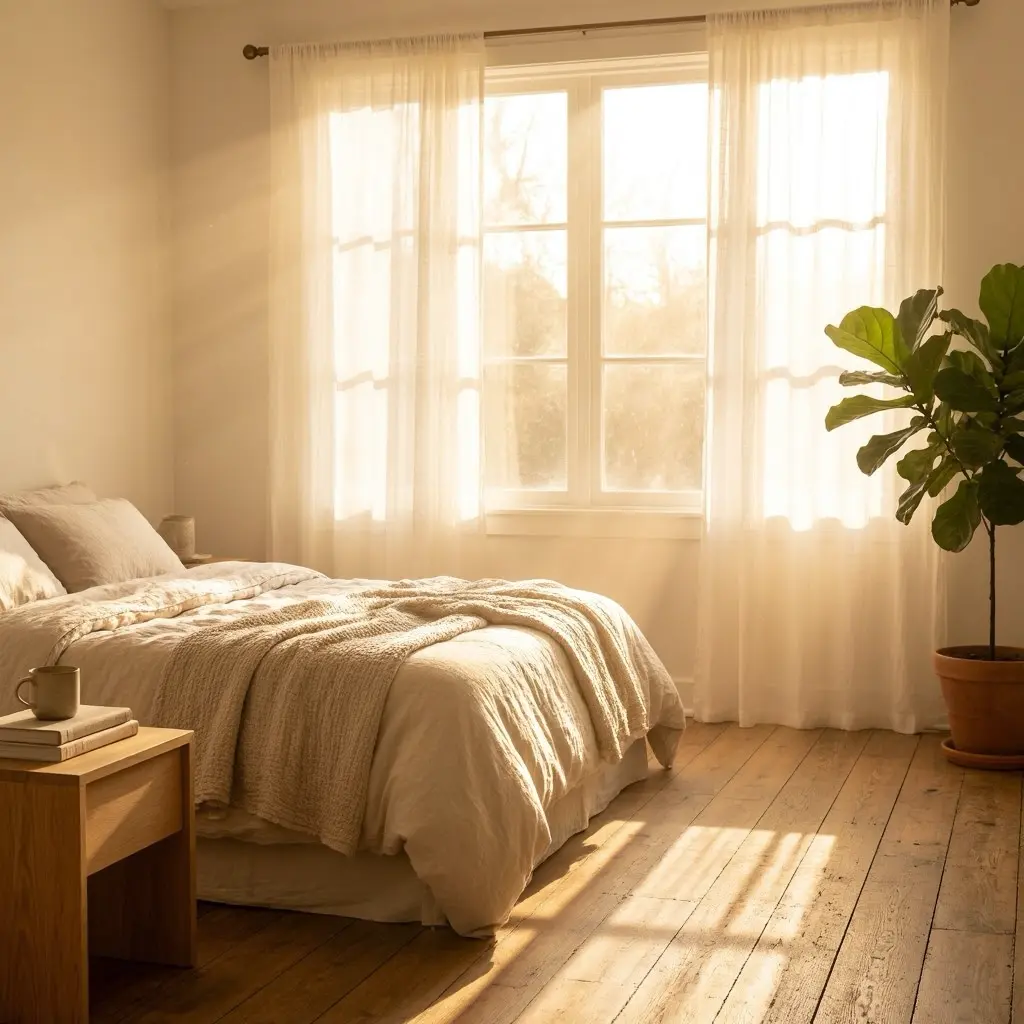 Golden Hour Bedroom Aesthetic
