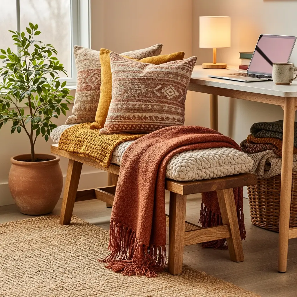 Cozy Boho Home Office
