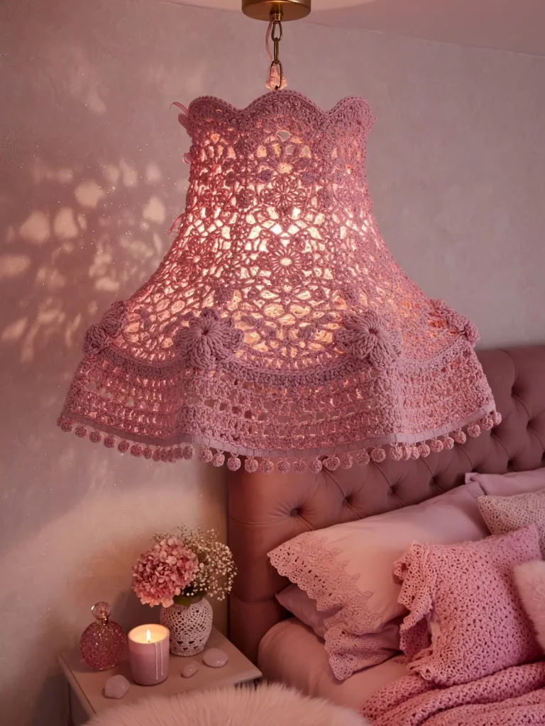 Luxury Pink Crochet Bedroom