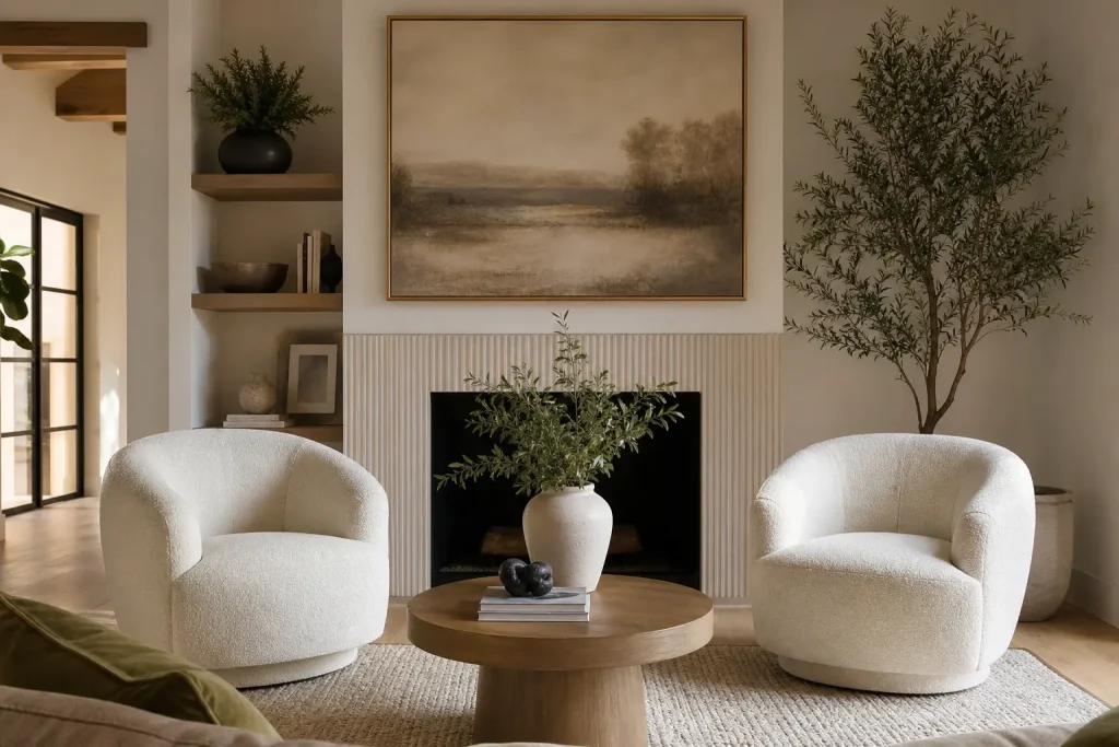 Cozy Bouclé Accent Chair Ideas for Living Rooms